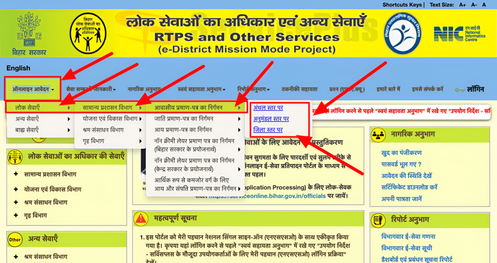 Domicile Certificate पात्रता मानदंड (Eligibility Criteria)