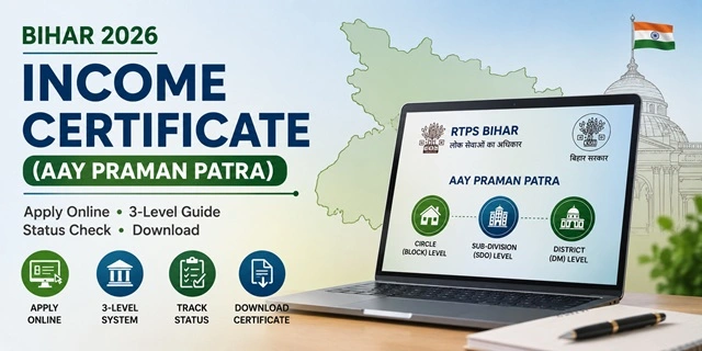 RTPS Bihar Income & Asset Verification के लिए Required Documents